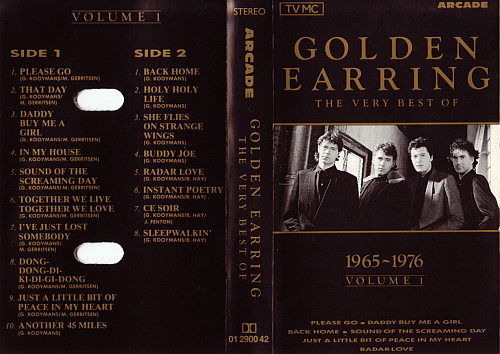 Golden Earring The Very Best of 1965 - 1976 Volume 1 cassette inlay 1988 NL